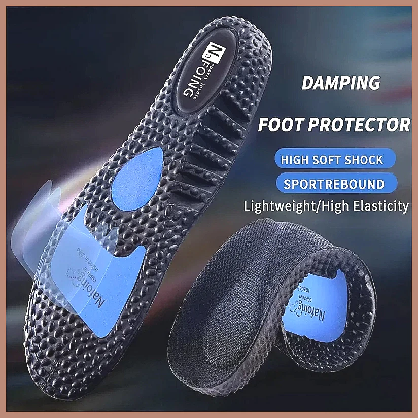The Sneaker Care - ソール衝撃吸収消臭通気性クッションスポーツインソール、ランニングシューズ用、男性女性用マッサージケアパッド、コンフォートサポート