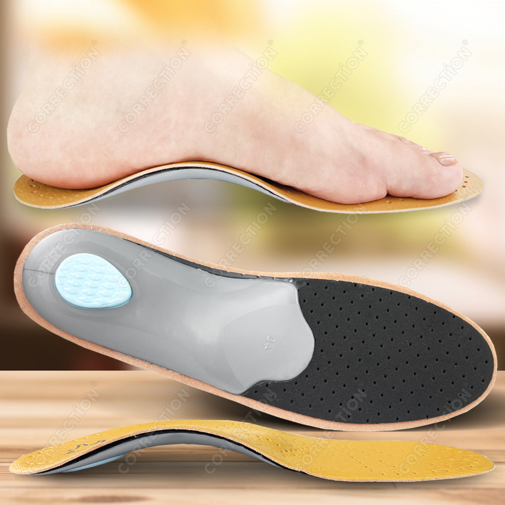 革製整形外科用インソール アーチサポート 足底筋膜炎インソー - Sneaker Care Products のレビューと価格