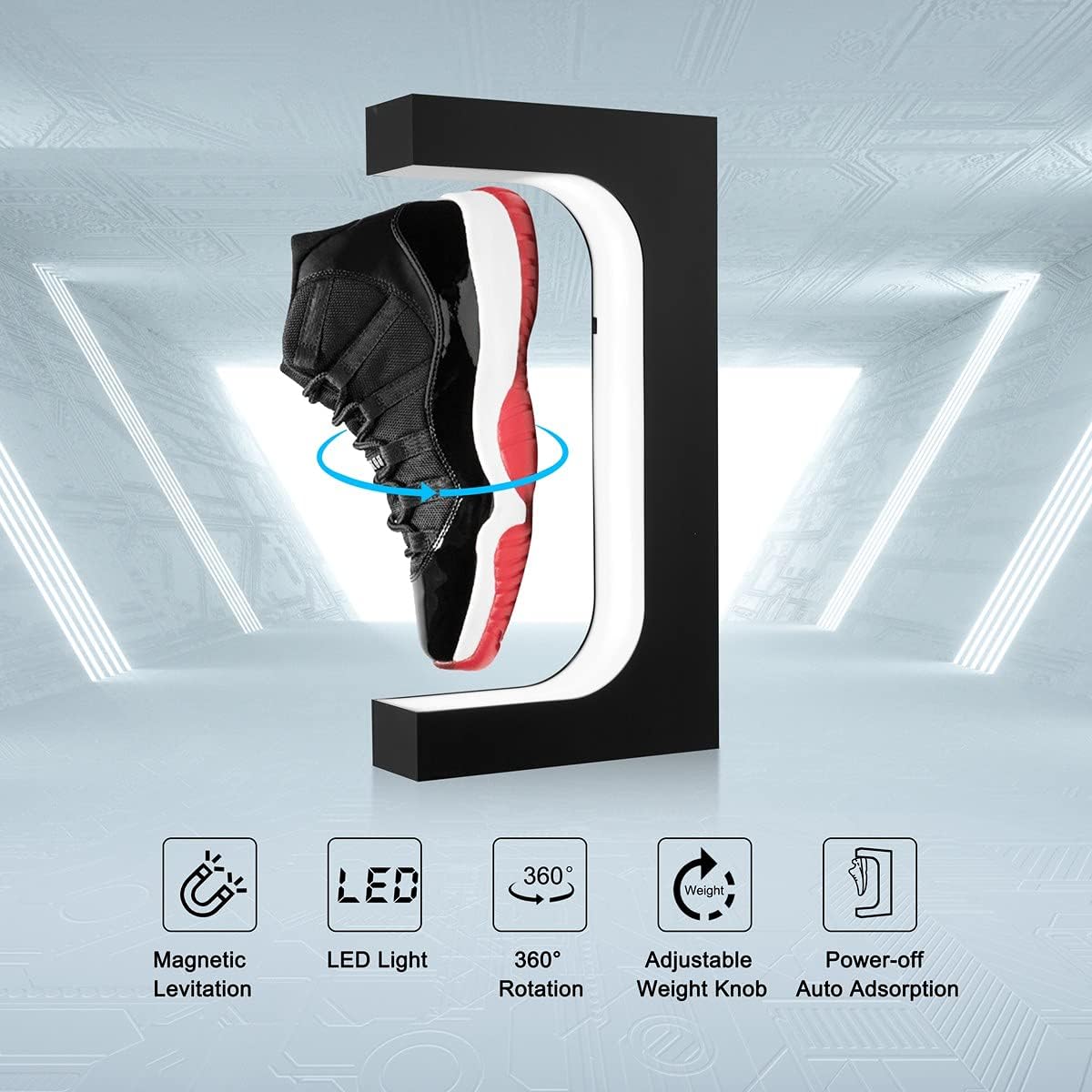 フローティングシューズディスプレイ磁気浮上スニーカースタンド - Shoe Box Display のレビューと価格