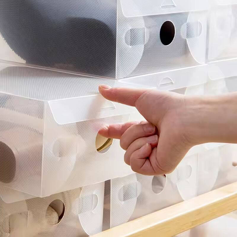 ポータブルシューズボックス 3個/6個/12個/24個 折り - Shoe Box Display のレビューと価格
