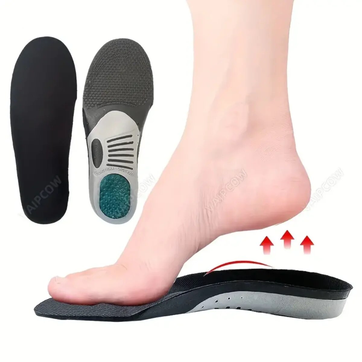 1ペア整形外科インソール装具フラットフットヘルスソールパッド - The Sneaker Care のレビューと価格