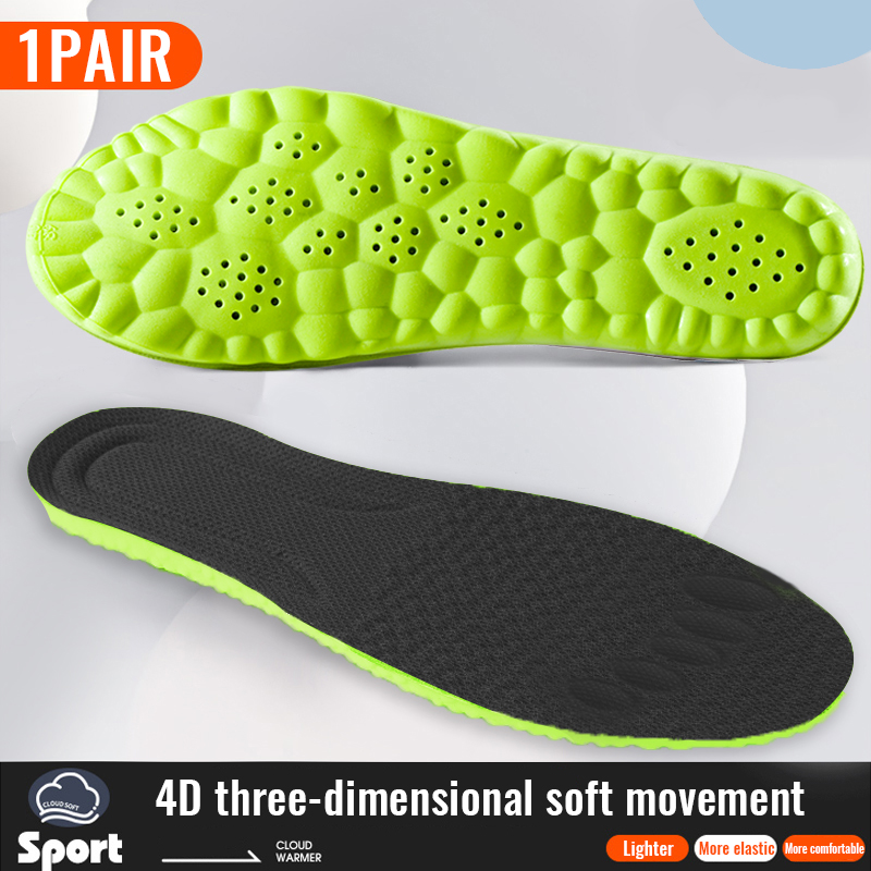 1 ペアのメモリーフォームインソール靴用男性女性ナノ抗菌マッ - The Sneaker Care のレビューと価格