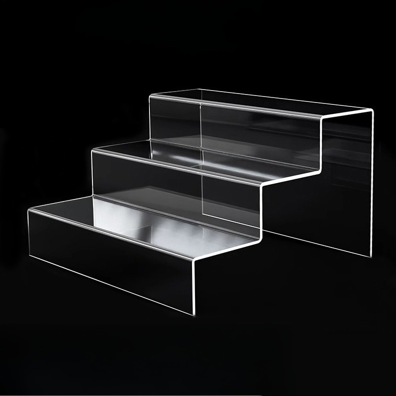 手作りディスプレイラック人形収納三層台形収納靴透明フィギュア - Shoe Box Display のレビューと価格