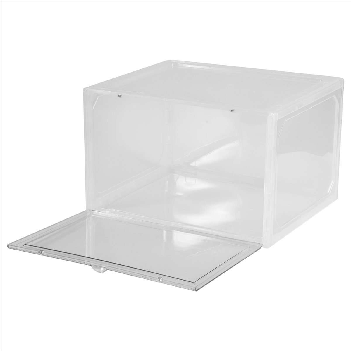 AT33 磁気吸着式スニーカー収納ボックス 透明バスケットボ - Shoe Box Display のレビューと価格