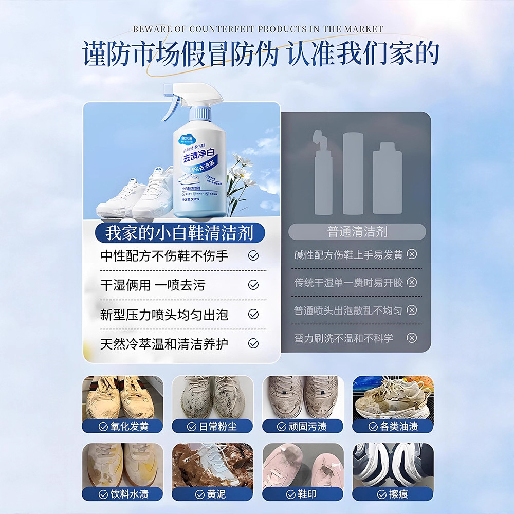 500ml ホワイトシューズクリーナー 洗浄不要 ドライクリ - Sneaker Care For Suede のレビューと価格